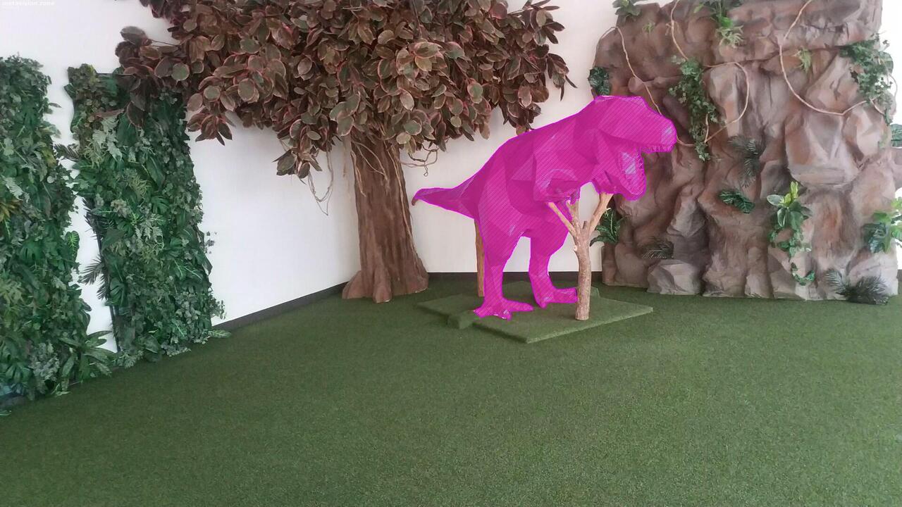 T-Rex polygonal sculpture