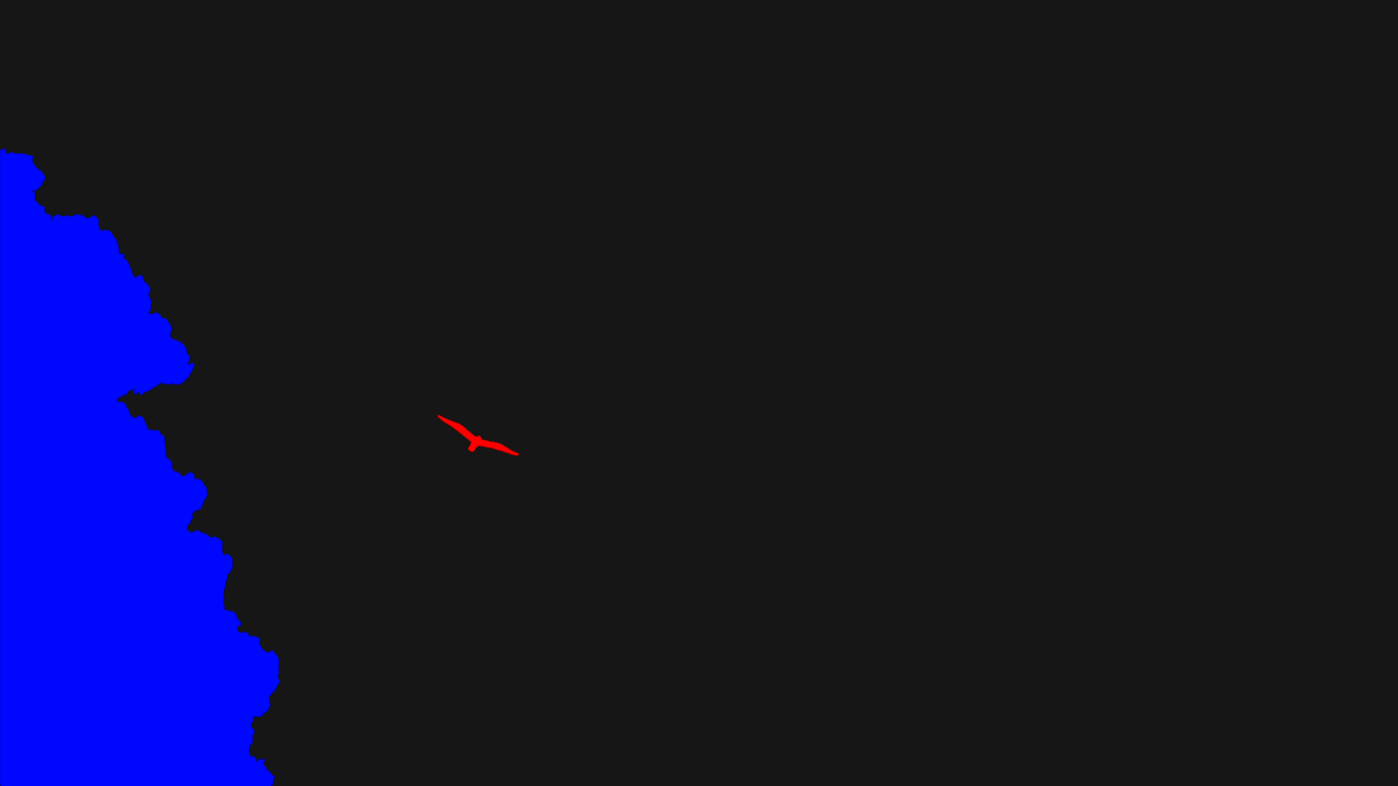 Seagull flying near trees